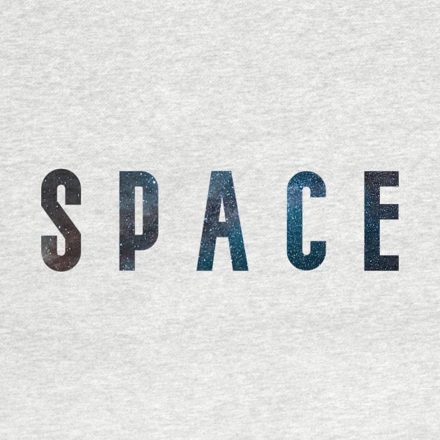 SPACE galaxy lettering by Brainless Doodles